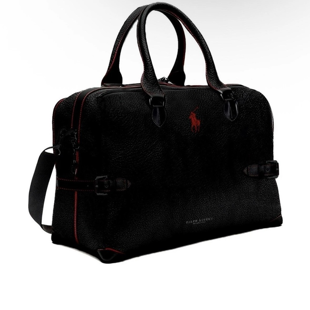Polo Ralph Lauren Pebbled Duffle bag black